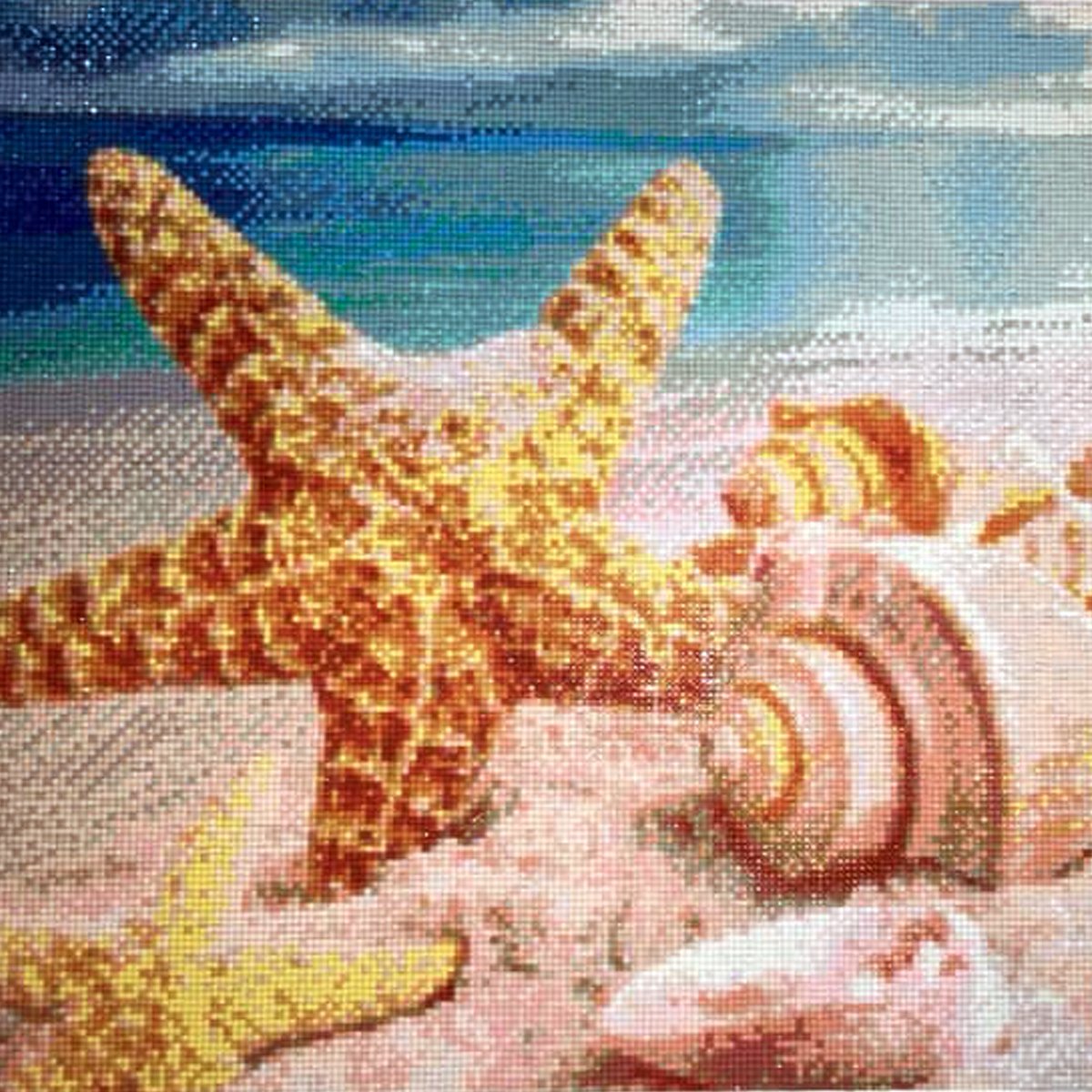 Diamond Art Beach,Diamond Painting Kits for Adults Beginner,Ocean Diamond  Painting Anime Beach for Gift Home Wall Decor 12x18inch