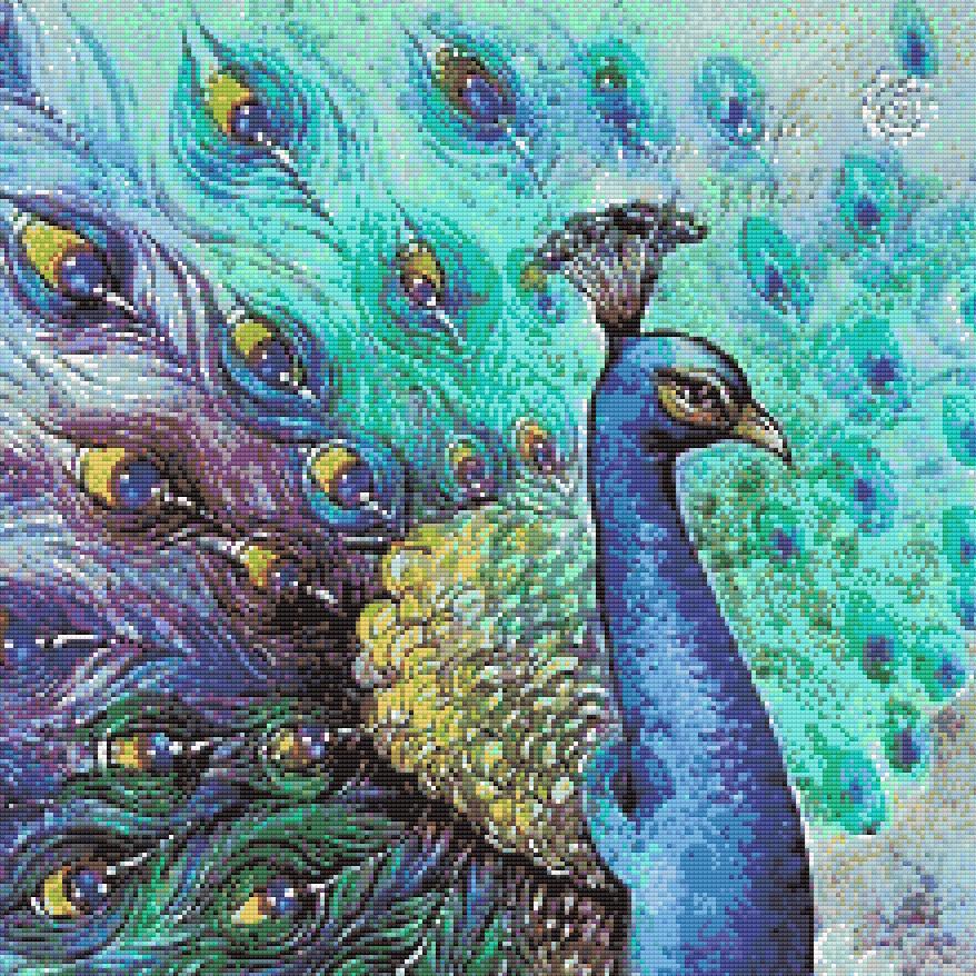 Supercrafts Diamond Painting Kit - Peacock