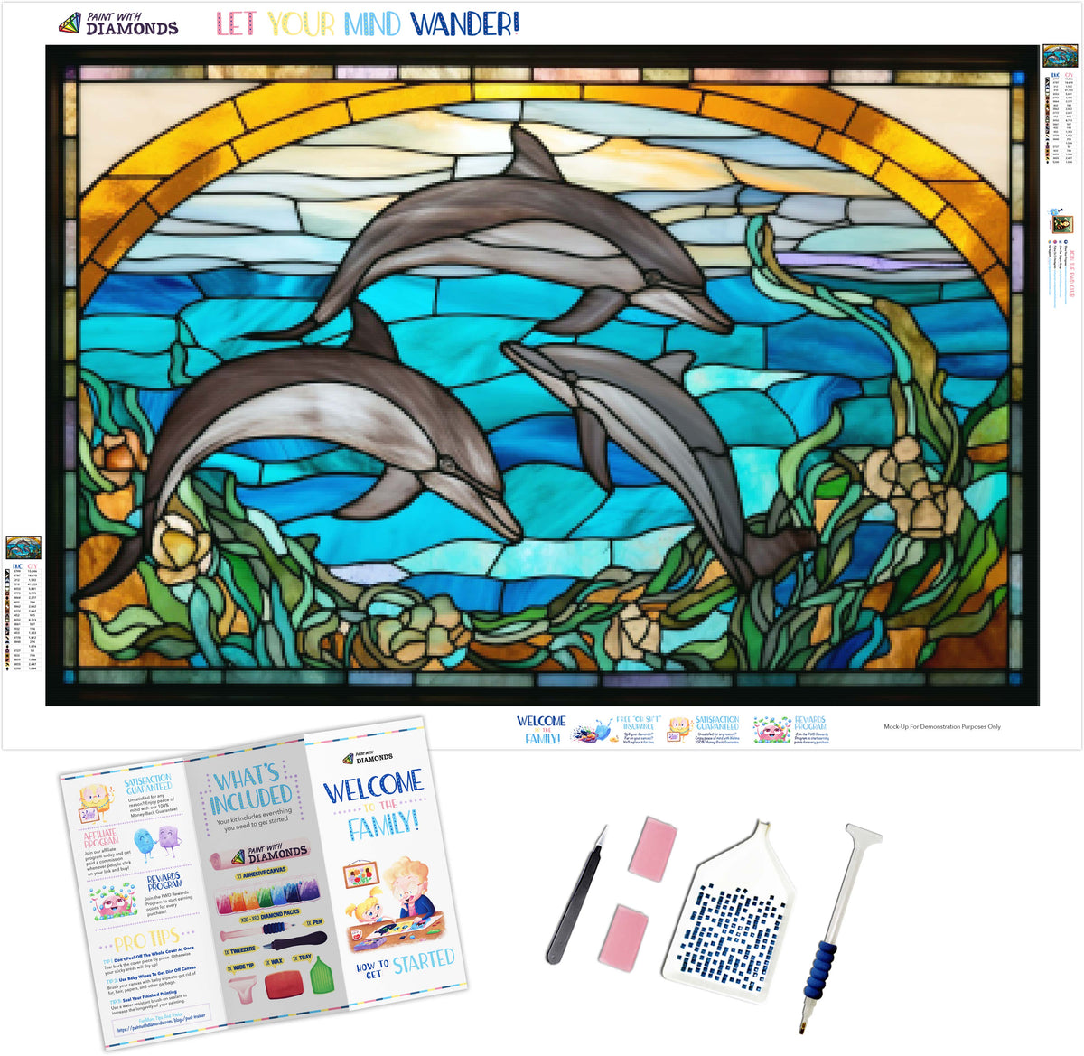 Dolphin-Family-Stained-