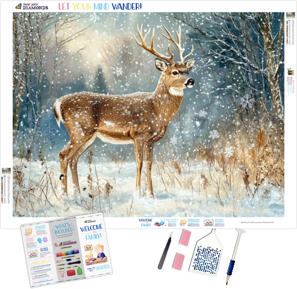 Gentle-Deer-in-a-Snowy- 