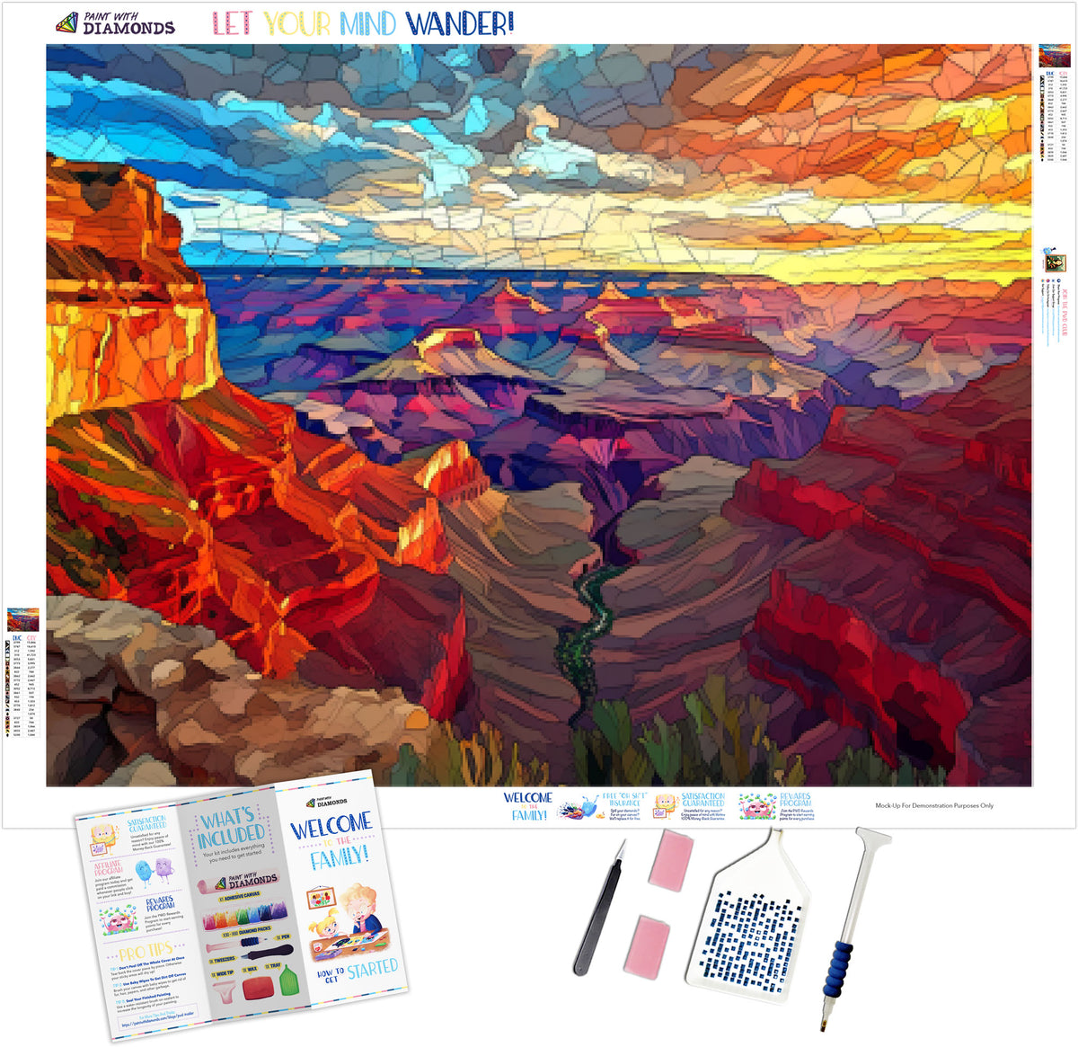 Grand-Canyon-at-Sunset-Stained