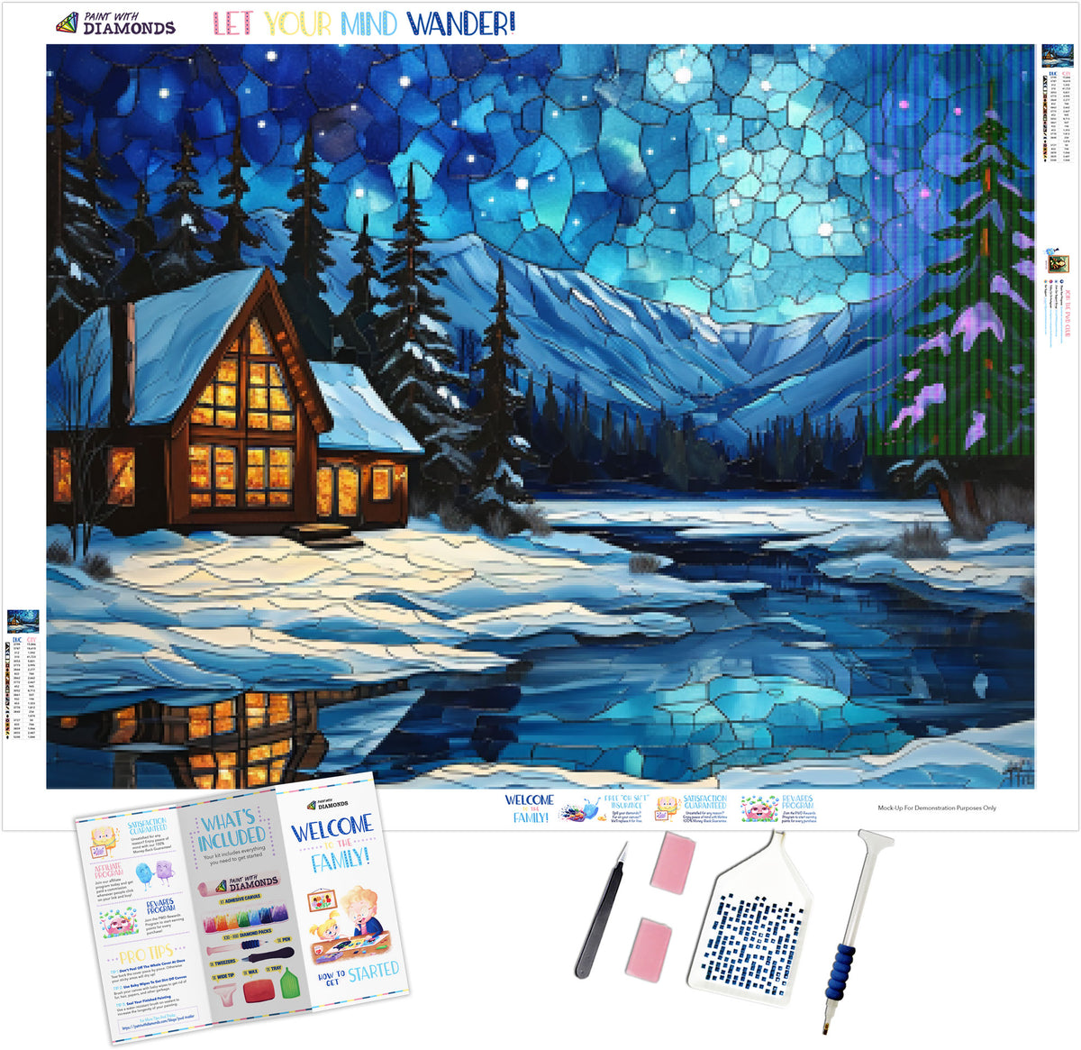 New Diamond Art Kit crystal lake deals cabin