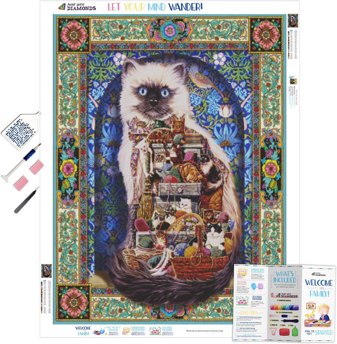 Cats Galore Diamond Painting Kit (Full Drill) – Paint With Diamonds