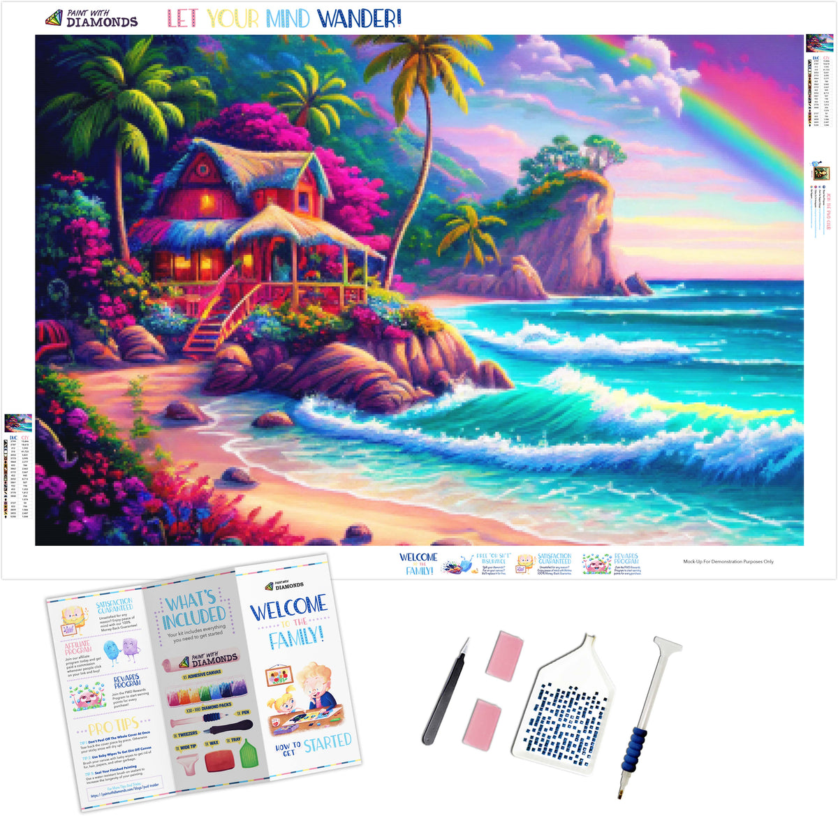 Colorful Tropical Beach Official Diamond Painting Kit Diamond Art colorful-tropical-beach-official-diamond-painting-kit-diamond-art