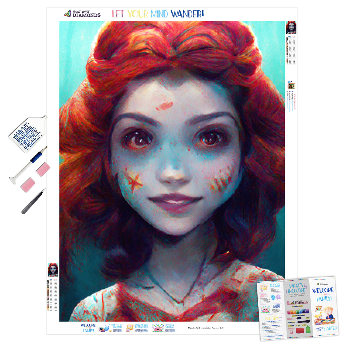 Dark Mermaid Official Diamond Painting Kit Diamond Art Paint With