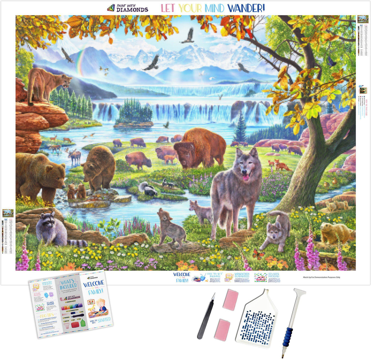 North America Wildlife Diamond Painting Kit (2-4 Day Shipping