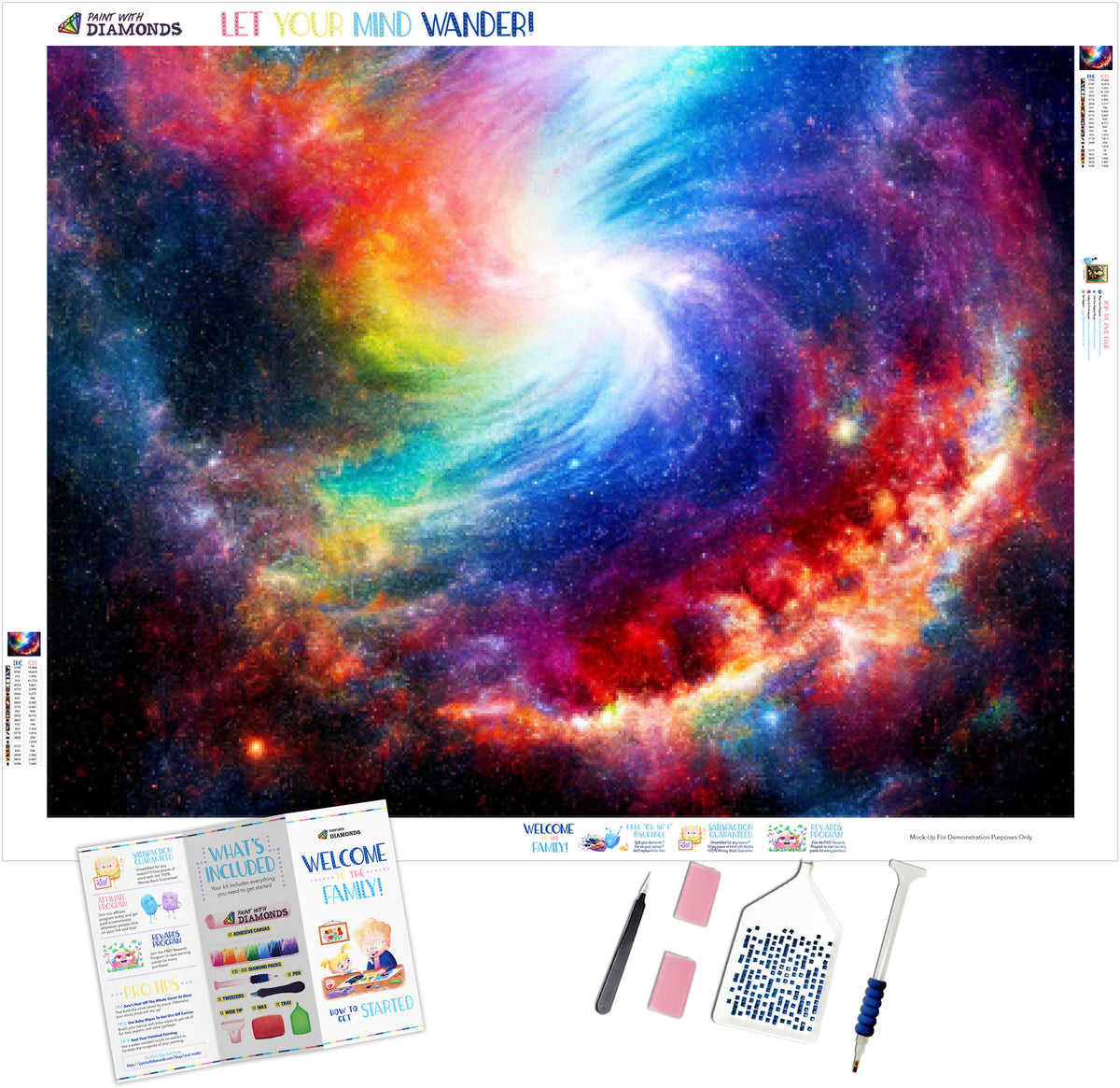 Cosmic Swirl 5D Diamond Painting Drill Pen 