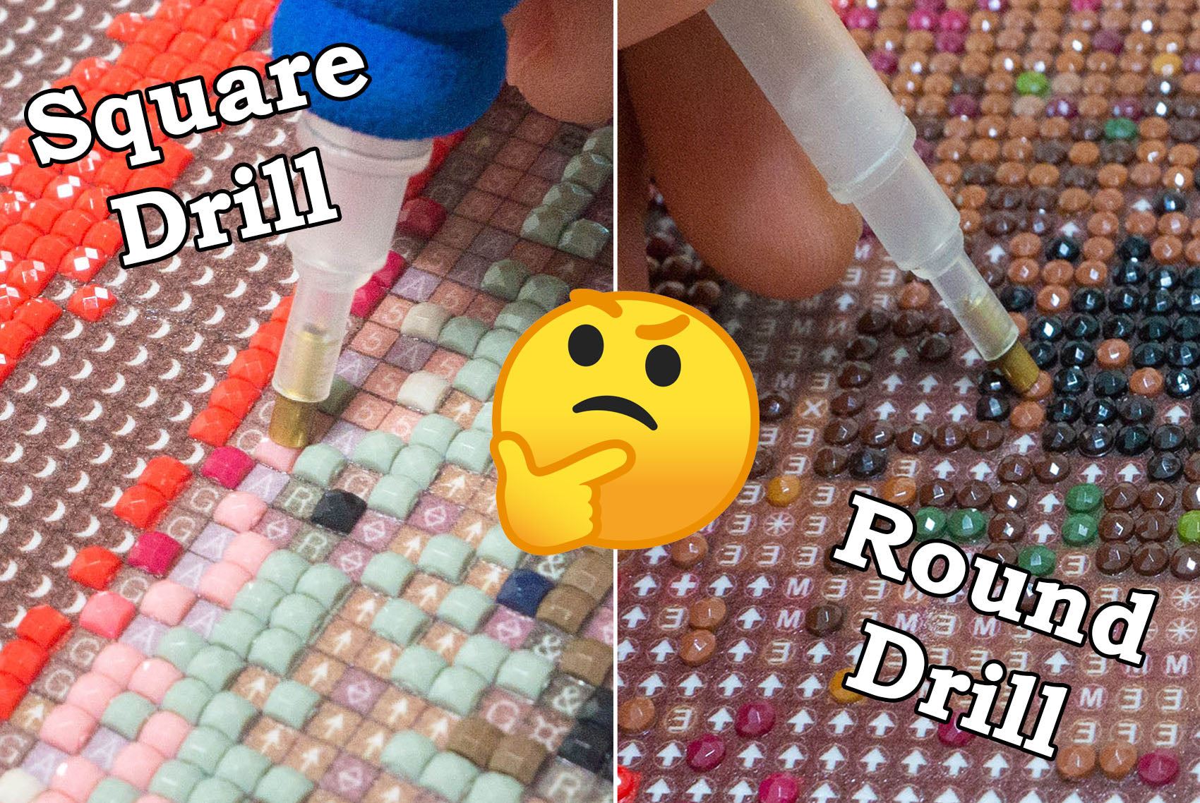Paint With Diamonds: The Difference Between Square And Round Drill