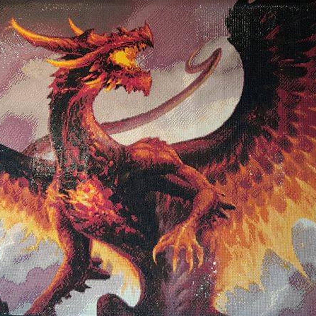 Rongxze 4 Stuks Diamond Painting Set - 30x30 Cm 5D Dragon Doe-het-zelf Kunst Voor Wanddecoratie