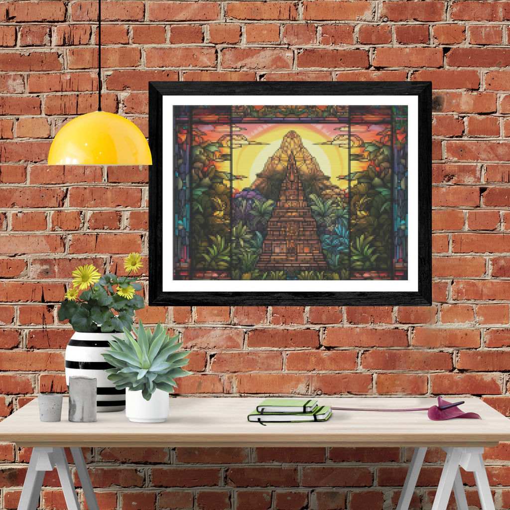 Ancient Aztec Temple Official Diamond Painting Kit | Diamond Art ...