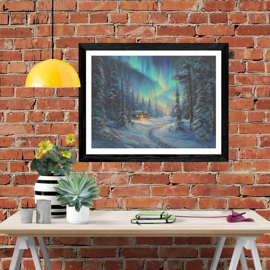 Aurora Over The Forest Path - Product Mockup 4