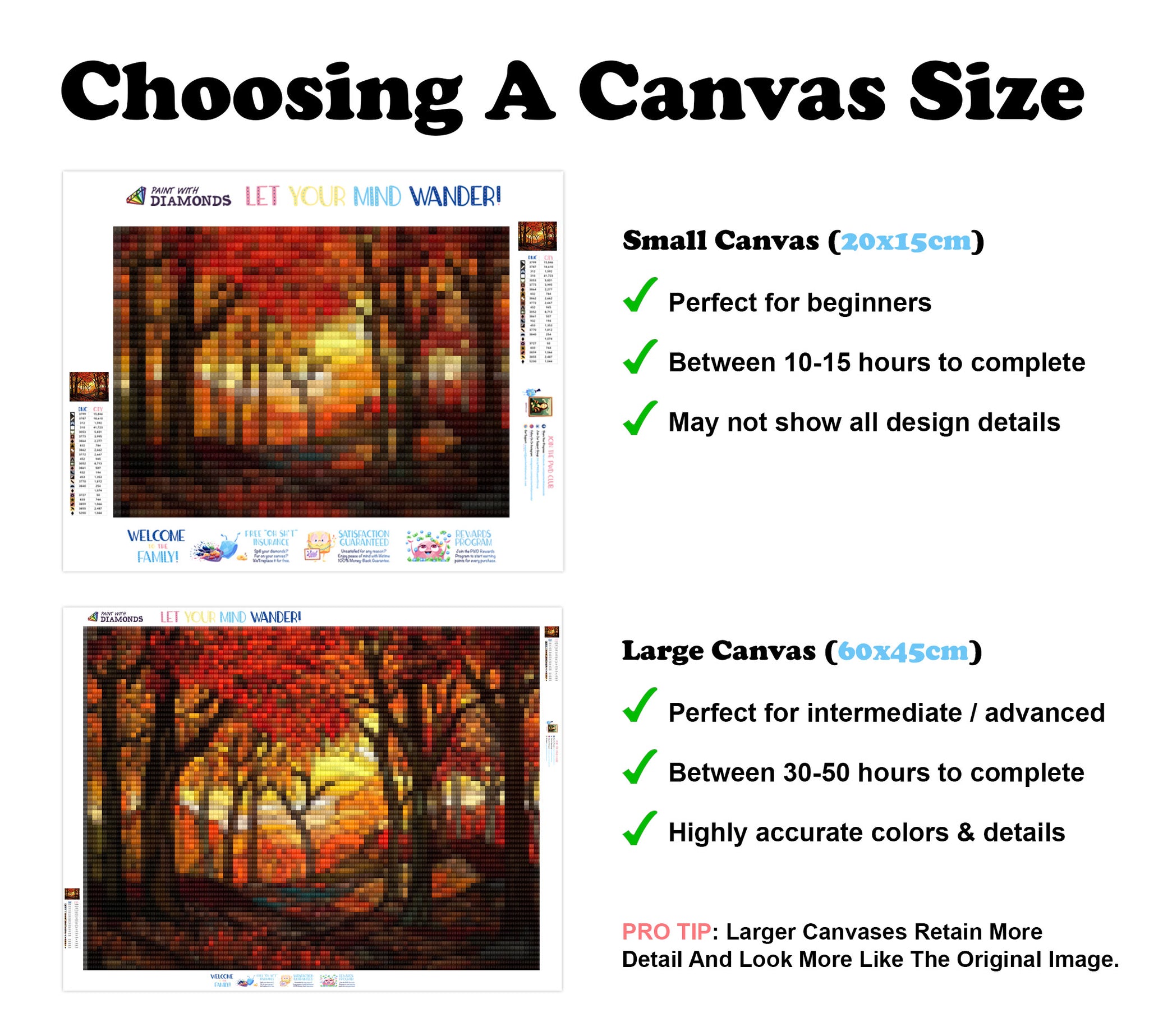 Autumn Forest Scene Stained Glass Official Diamond Painting Kit