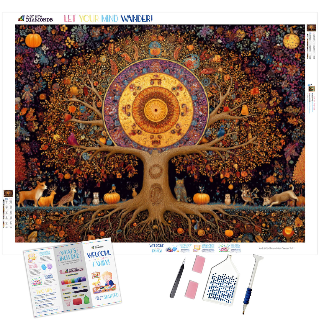 Autumn Mandala Tree Of Life - Product Mockup 1