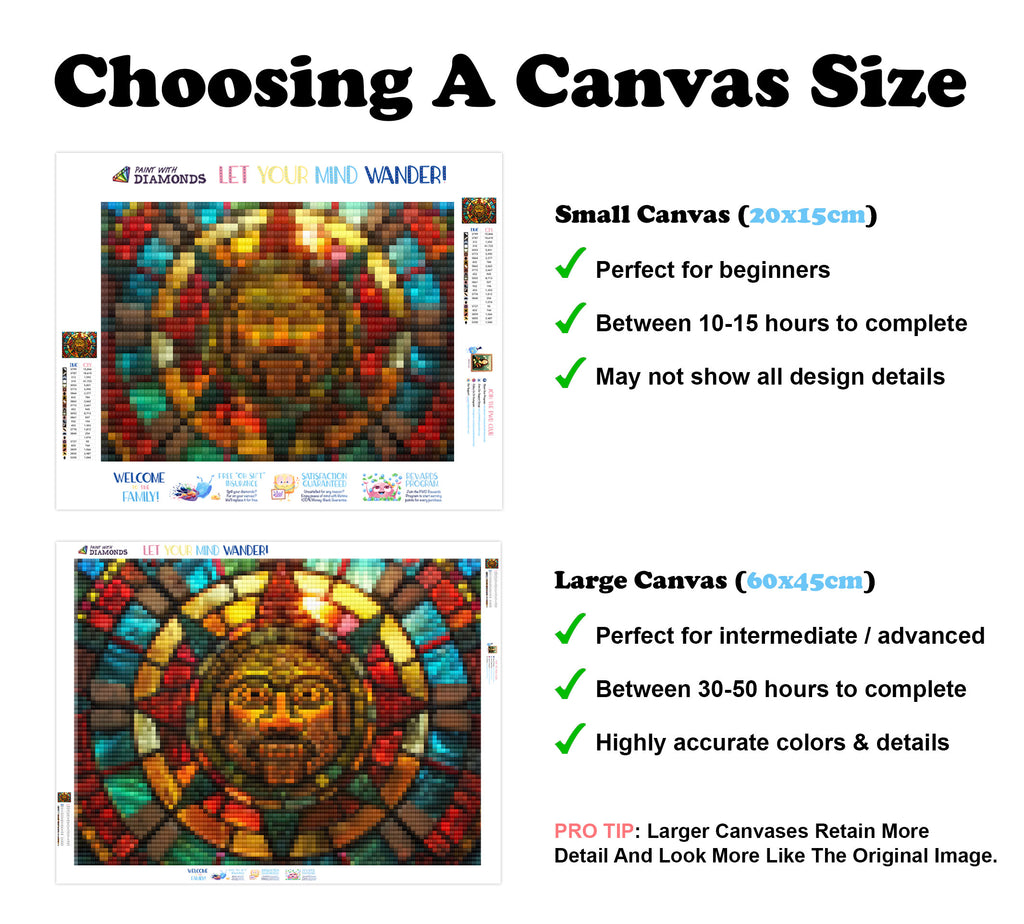 Aztec Sun Stone Official Diamond Painting Kit | Diamond Art | Paint ...