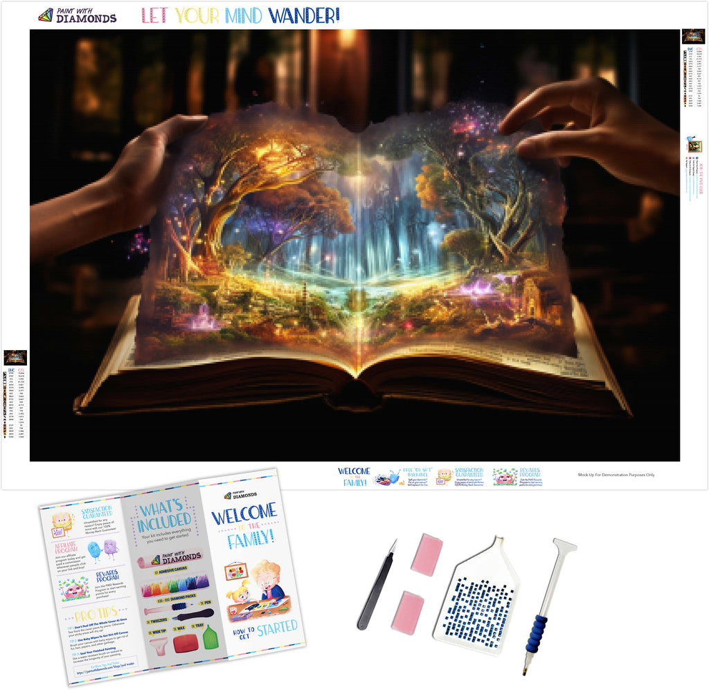 Book Of Magic Diamond Painting Kit Paint With Diamonds Official