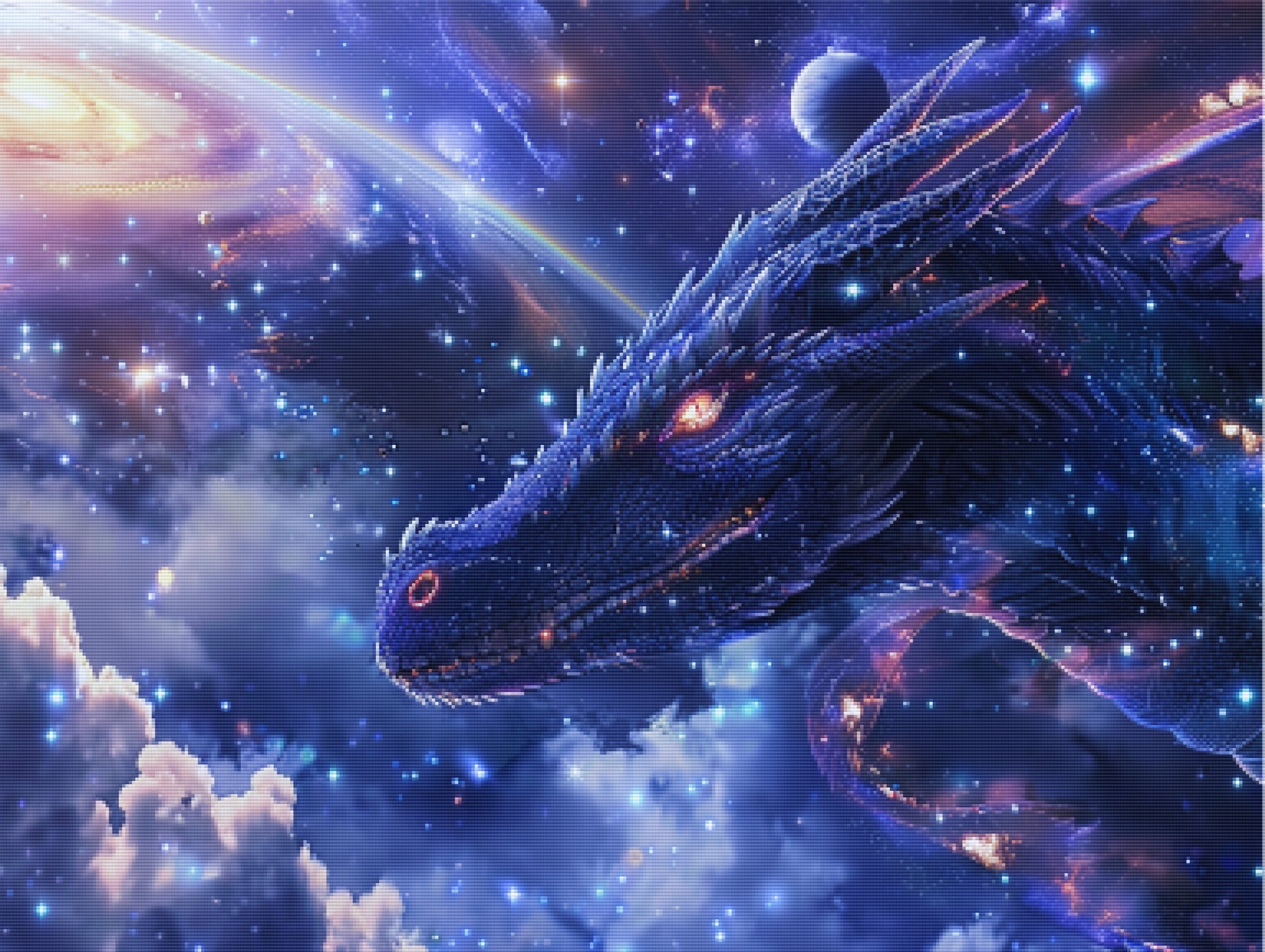 Celestial Scene Dragon Official Diamond Painting Kit | Diamond Art