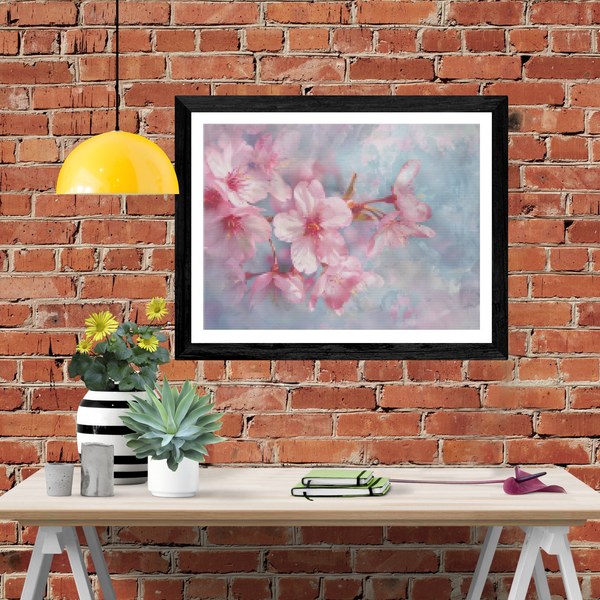 Cherry Blossoms in Soft Focus Official Diamond Painting Kit