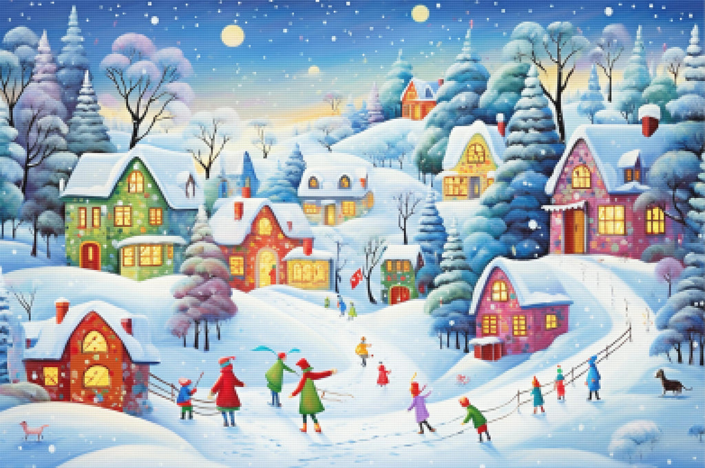 Color Pop Winter Wonderland Diamond Painting Kit Paint With Diamonds