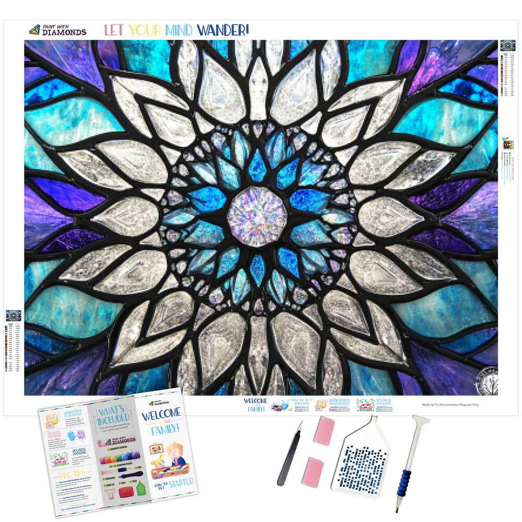Crystal Snowflake Mandala - Product Mockup 1
