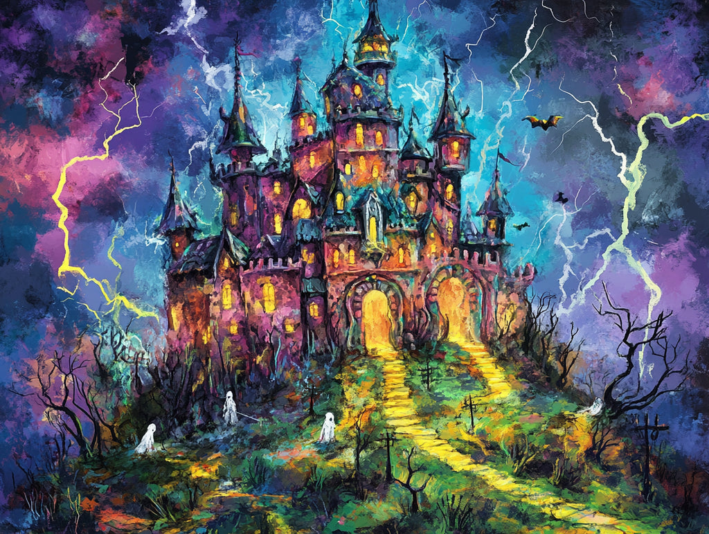 Castle Painted Rocks Castle Diamond Painting Kits - Full Drill – Paint With Diamonds