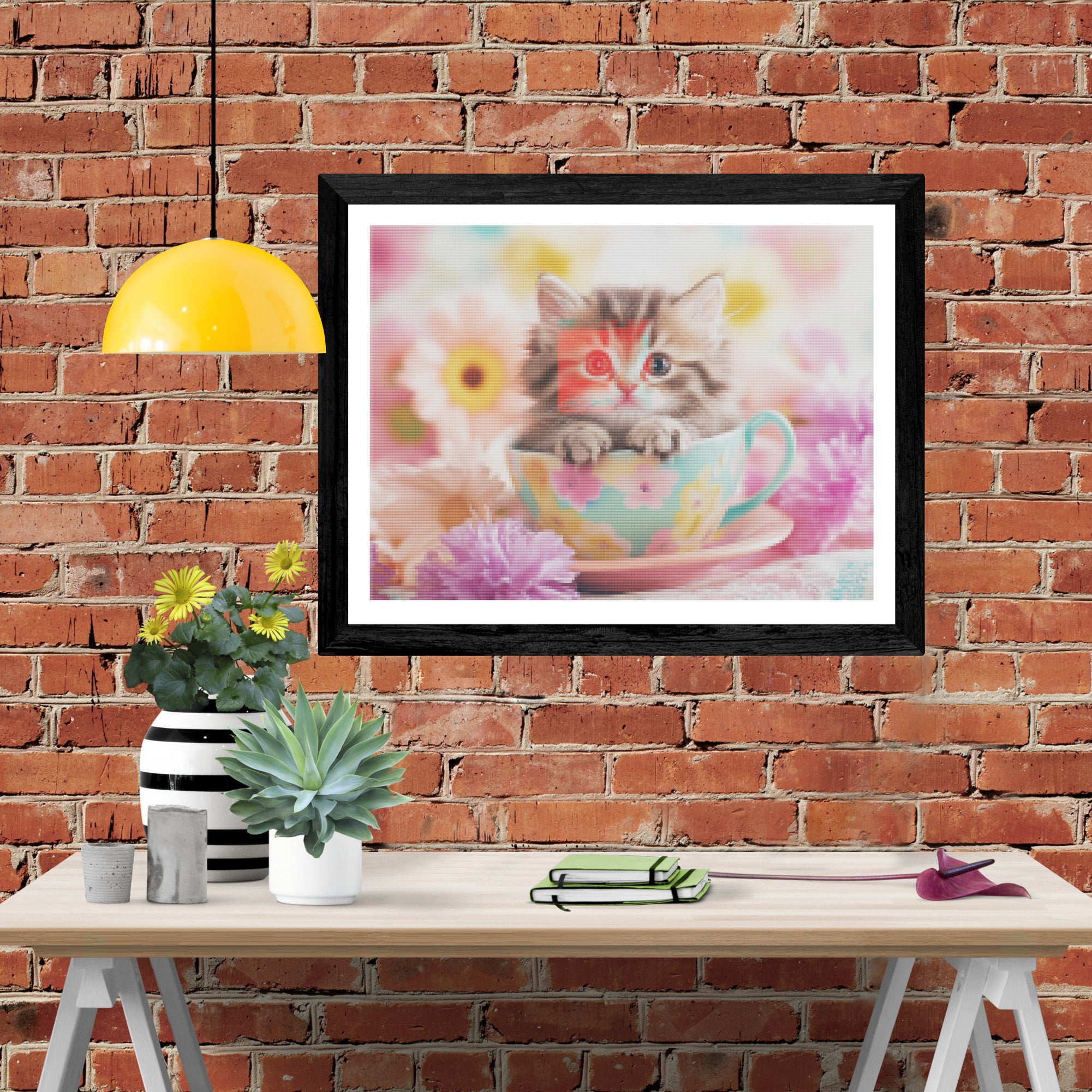 Diamond Painting - Kat En Tijger - 50 X 50 Cm - Maak De Mooiste Schilderijen Helemaal Zelf Diamond Painting - Kat En Tijger - 50 X 50 Cm - Maak De Mooiste Schilderijen Helemaal Zelf