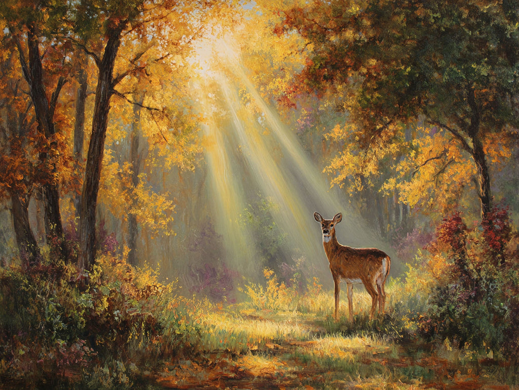 Deer In The Golden Grove - Main Image