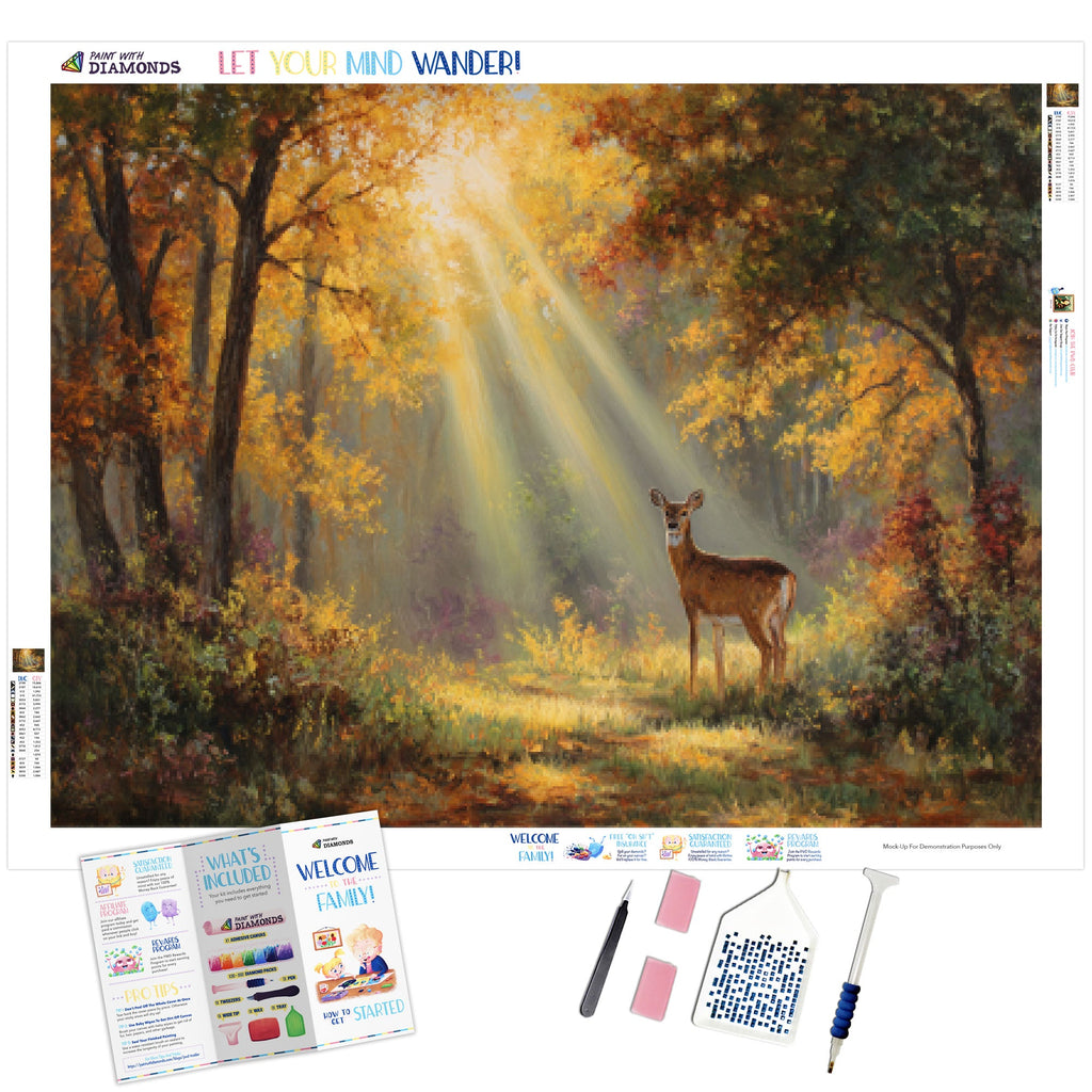 Deer In The Golden Grove - Product Mockup 1