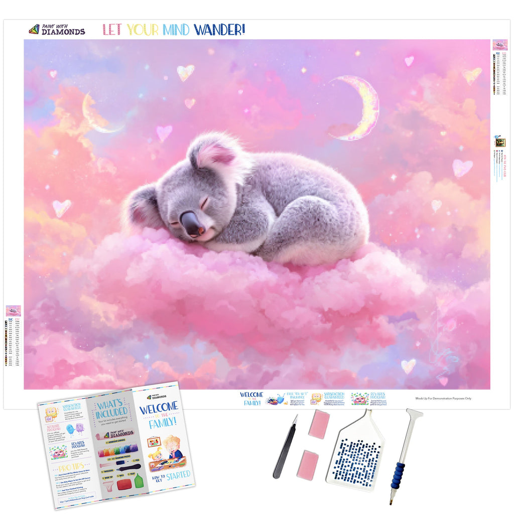 Dreamy Koala On A Cloud - Product Mockup 1