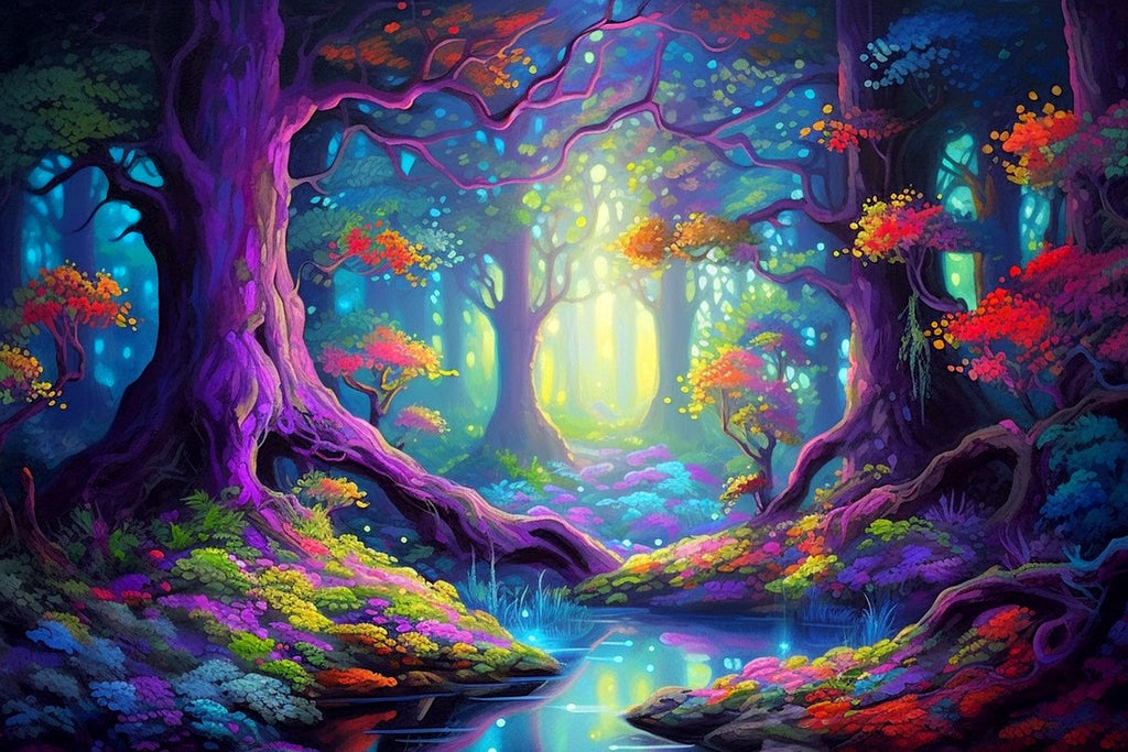 Entanted Tree Enchanted Trees In The Forest Official Diamond Painting Kit | Diamond ...