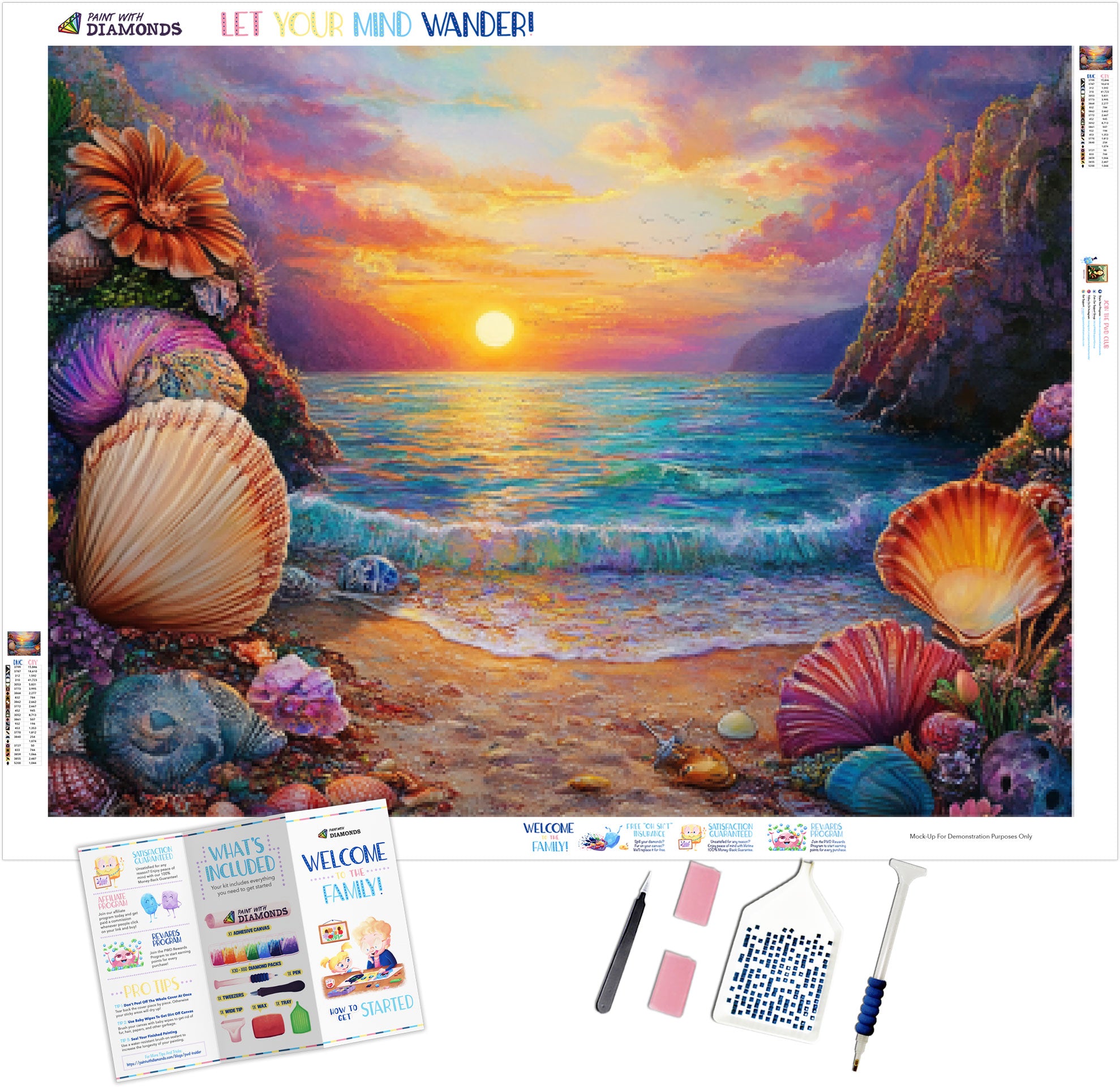 Fantasy Beach Party Official Diamond Painting Kit | Diamond Art