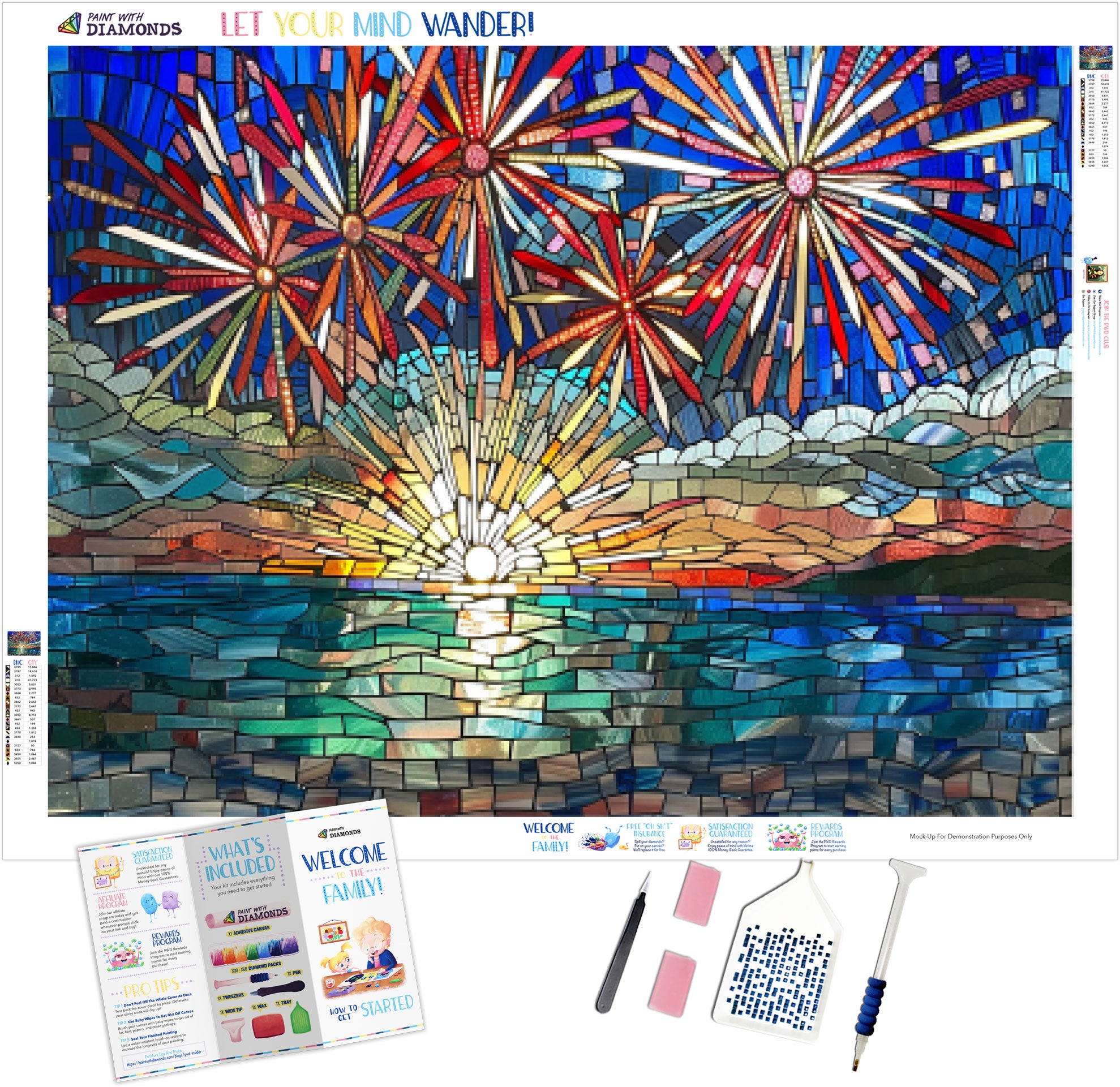 ダイヤモンドアートクラブ Stained Glass Gown DACキット Stained