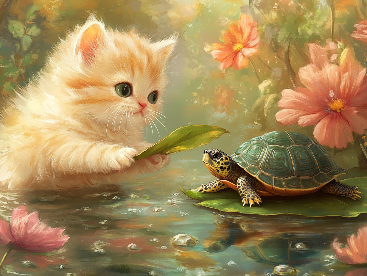 FluffyKittenAndASmallTurtle_20