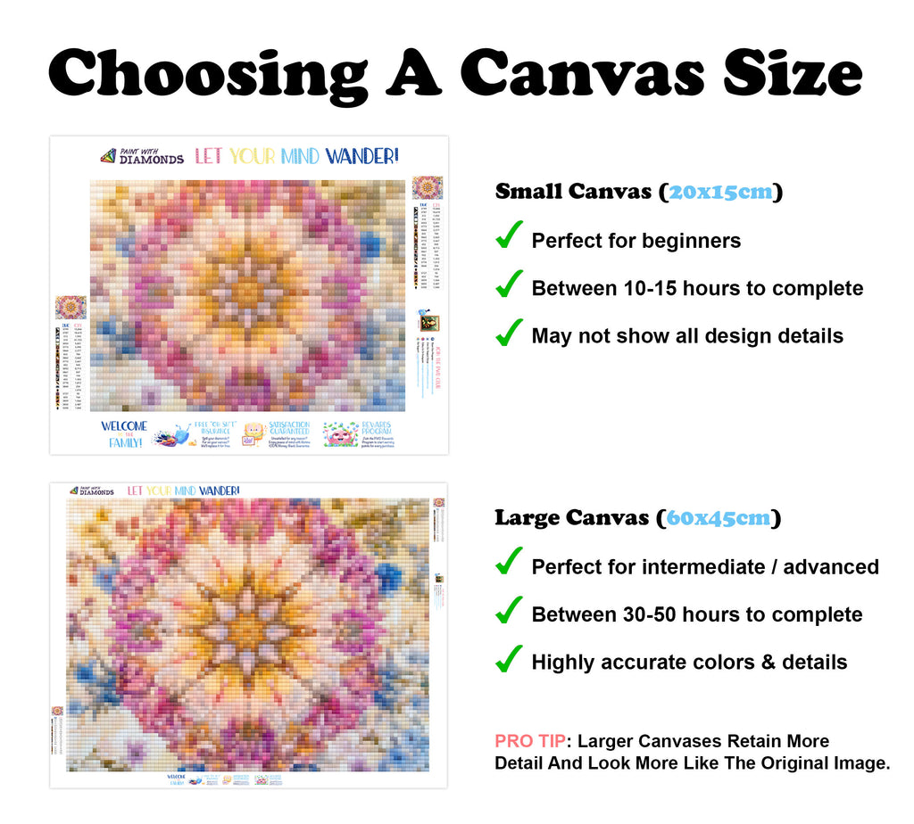 Frozen to Flourish Mandala Official Diamond Painting Kit | Diamond Art ...