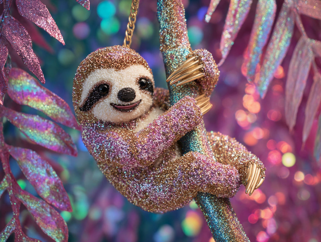 Glitter Sloth Swing - Main Image
