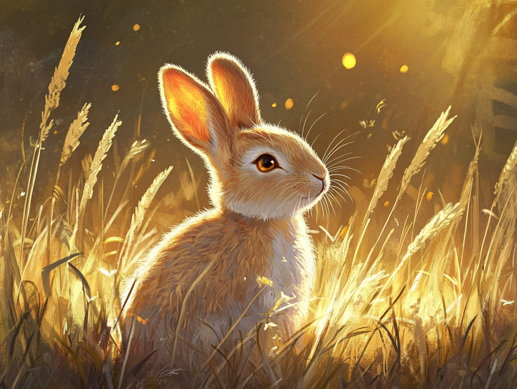 Golden Hare Of Spring Diamond Painting - Full Drill Kit | Paint With ...