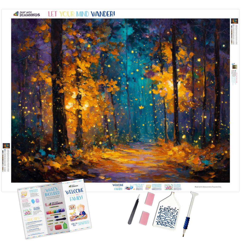 Golden Leaves And Fireflies - Product Mockup 1