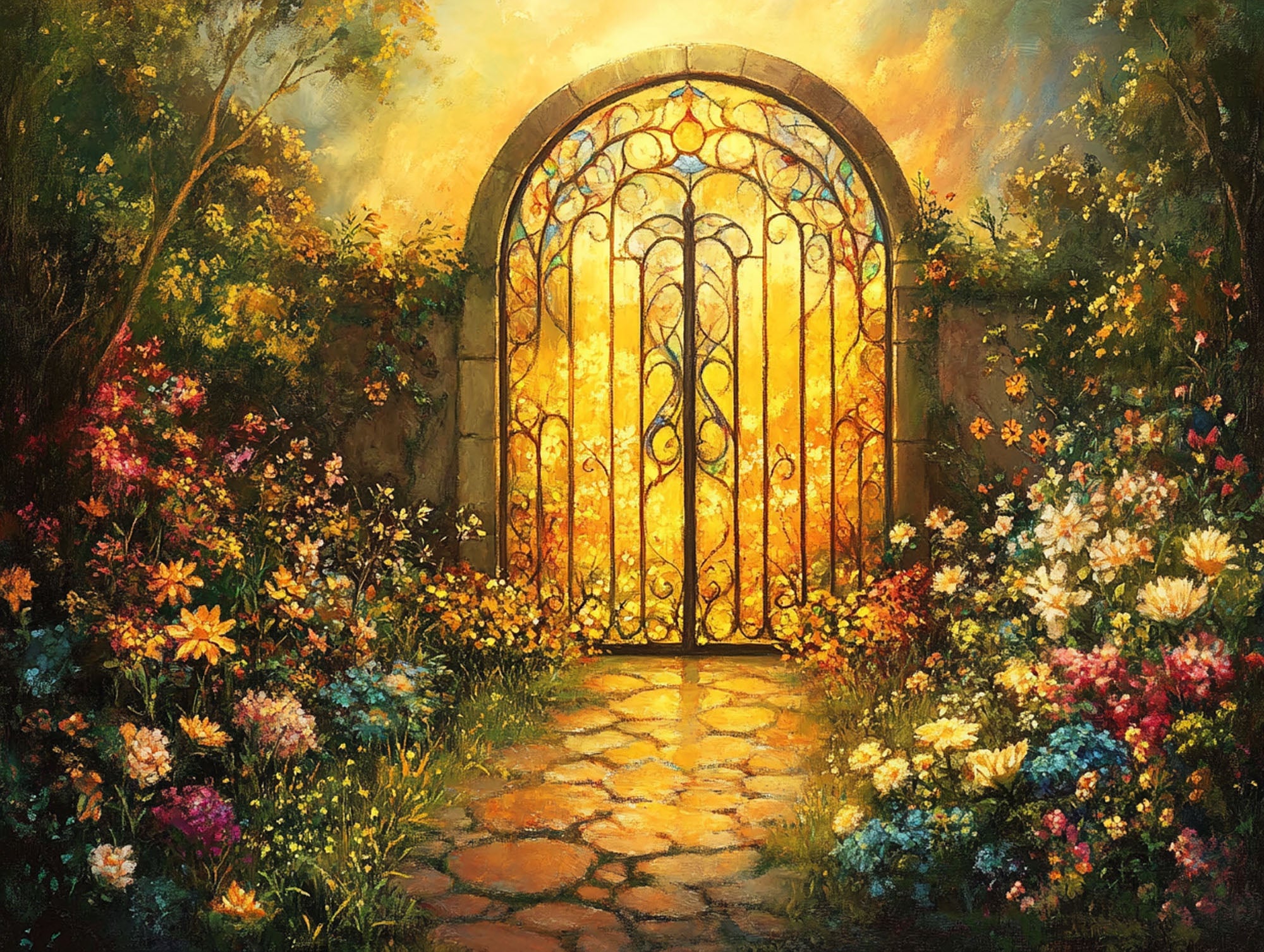 Heaven's Gate Garden Diamond Painting - Full Drill Kit | Paint