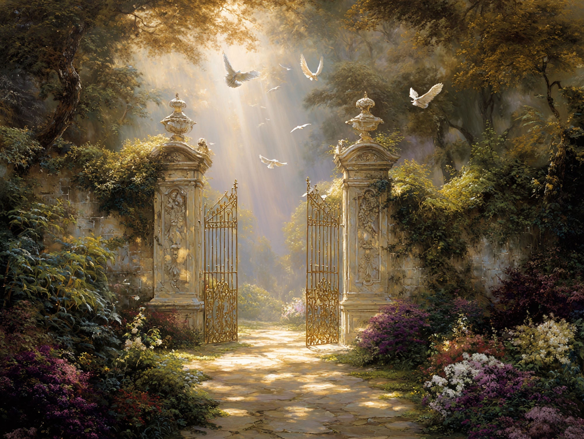 Heaven's Open Gate Diamond Painting - Full Drill Kit | Paint With