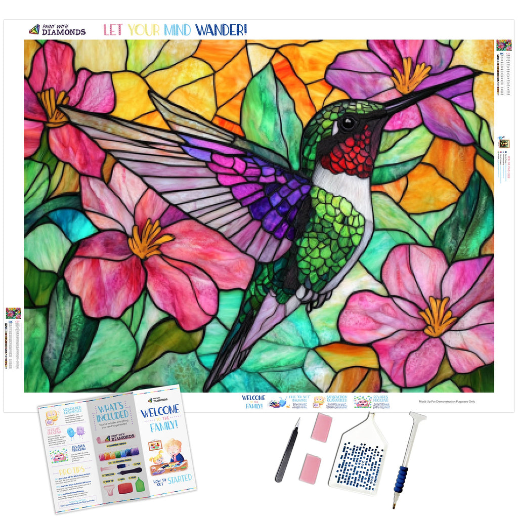 Hummingbird Among Blossoms - Product Mockup 1