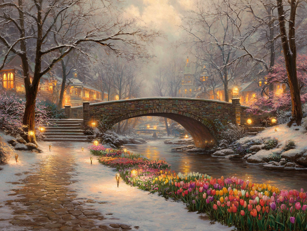 Kinkade’s Bridge Between Seasons - Main Image
