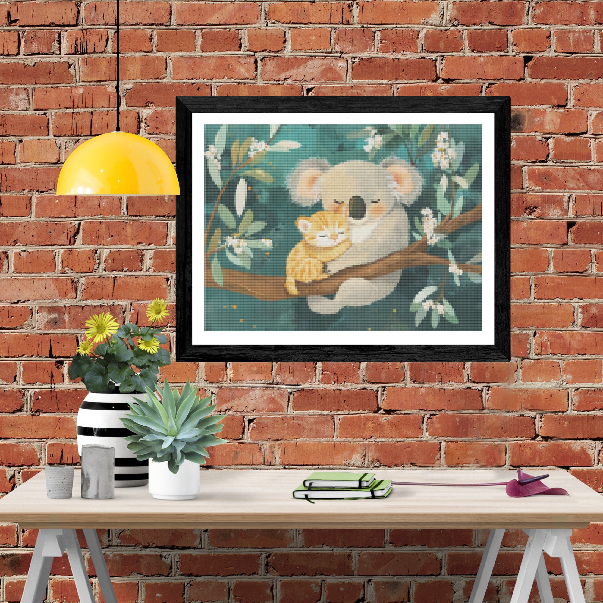 Koala and Kitten Cuddles Official Diamond Painting Kit | Diamond