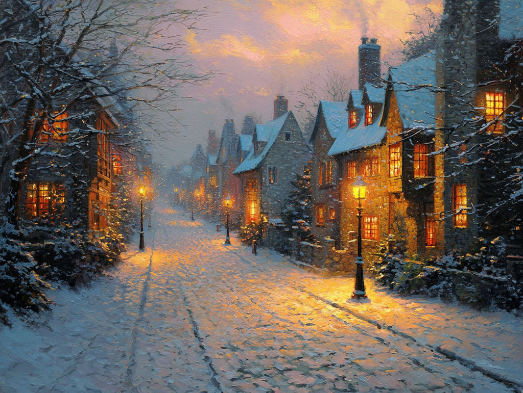 Lantern Lane In The Snow - Main Image