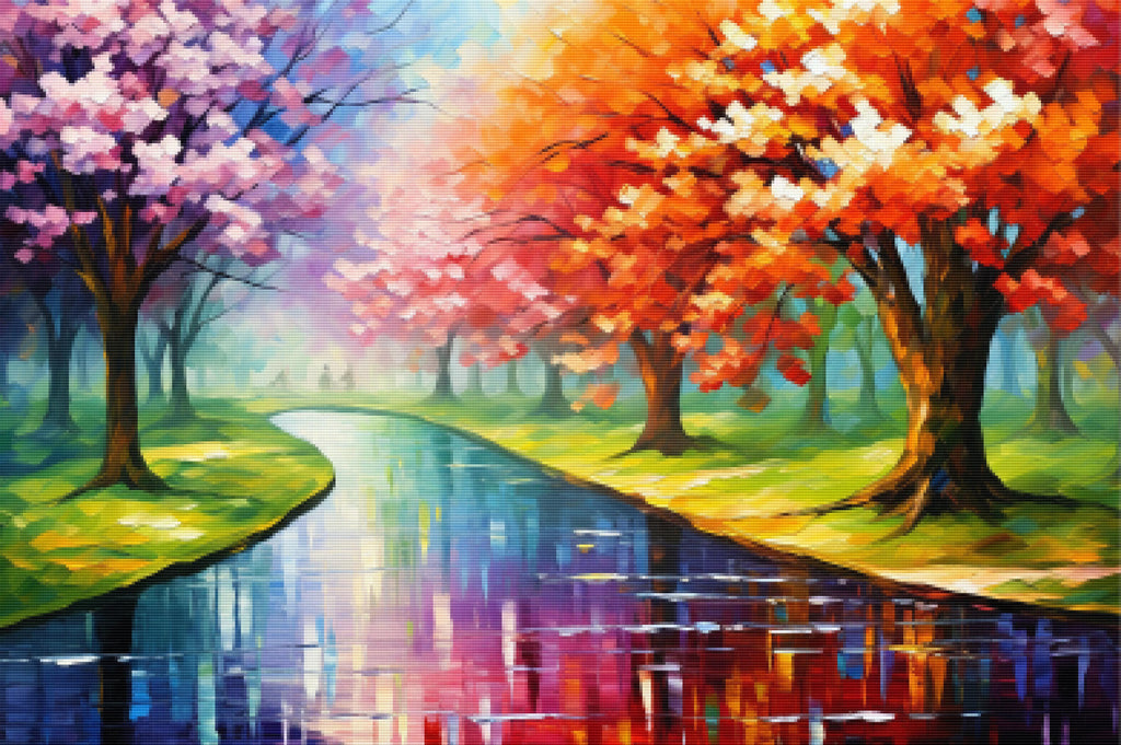 Spring Se Rende Lively Park Spring Serenade Diamond Painting Kit Paint With Diamonds