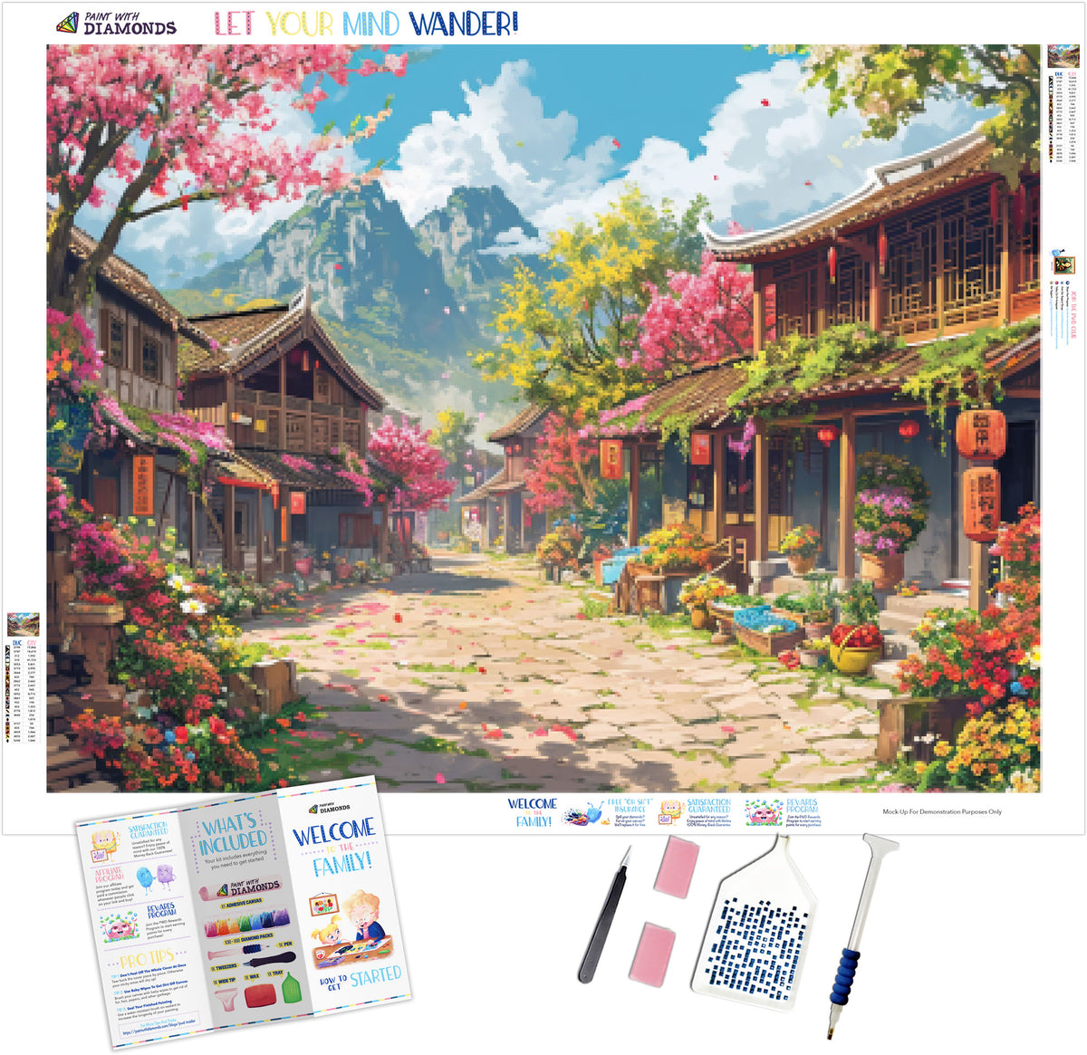 Lively Spring Festival In A Quaint Village Official Diamond Painting ...