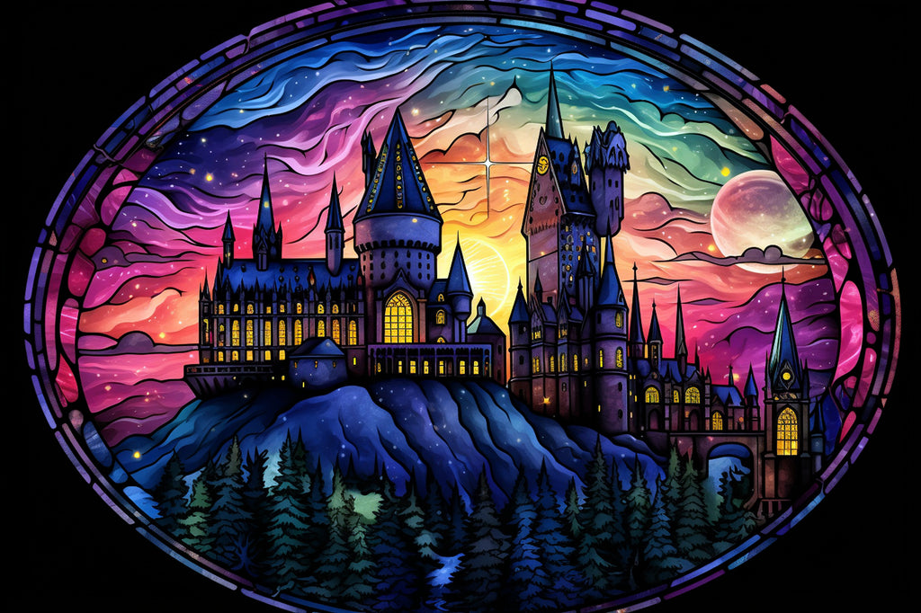 Zipper Bag 5D DIY Harry Potter Diamond Painting Hogwarts Castle