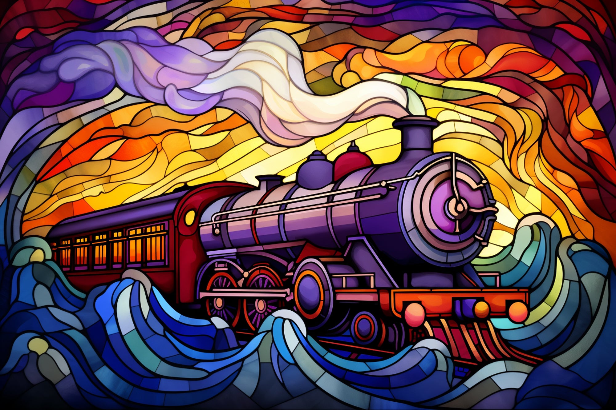Train Stained Glass Patterns The Next Stop On This Train