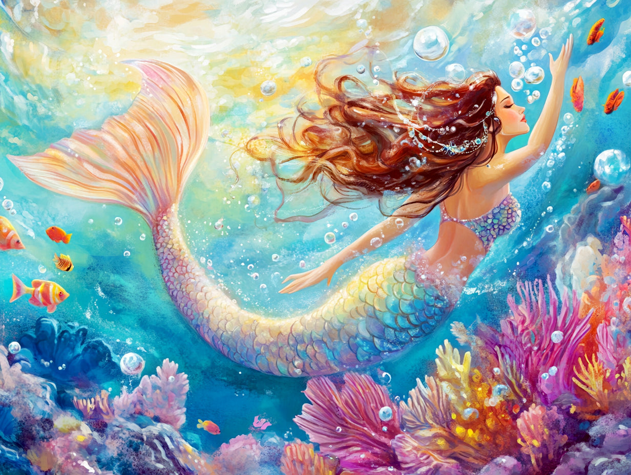 Mermaid's Ocean Dream Official Diamond Painting Kit | Diamond Art