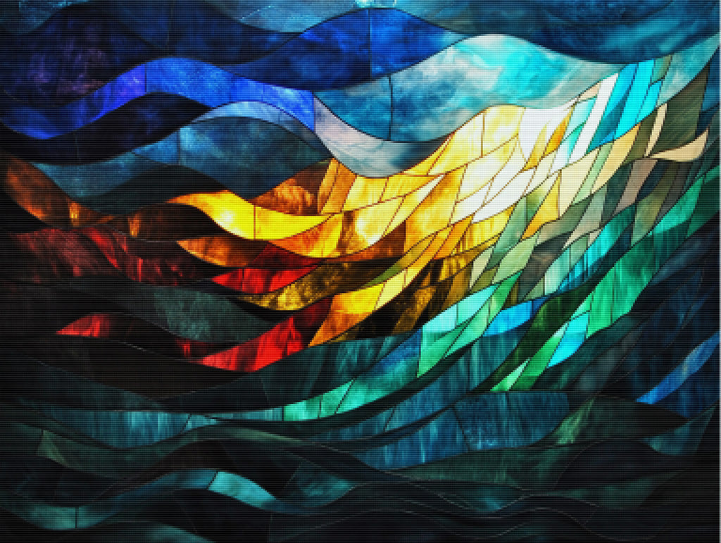 Moses Parting the Red Sea Abstract Official Diamond Painting Kit ...