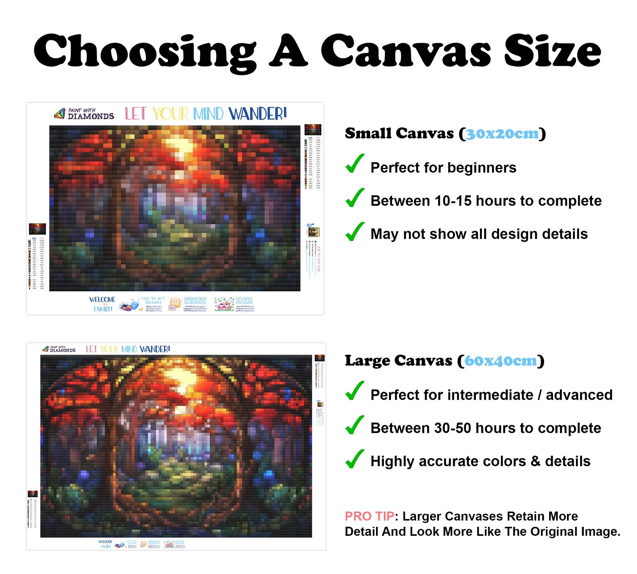 Mythical Autumn Forest Stained Glass Diamond Painting Kit Paint