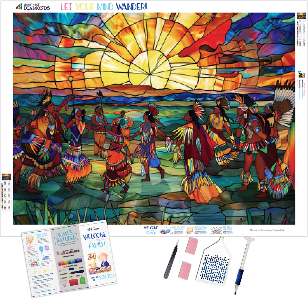 Native American Powwow Official Diamond Painting Kit | Diamond Art ...